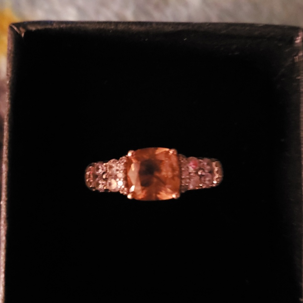 Bella Luce Morganite & Diamond Simulants Ring